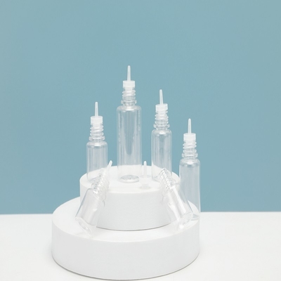 Bouteilles de liquide E transparentes et à l'épreuve des enfants personnalisables Disponibles en différentes tailles pour une conception de logo personnalisée.