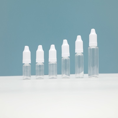 Bouteilles de liquide E transparentes et à l'épreuve des enfants personnalisables Disponibles en différentes tailles pour une conception de logo personnalisée.
