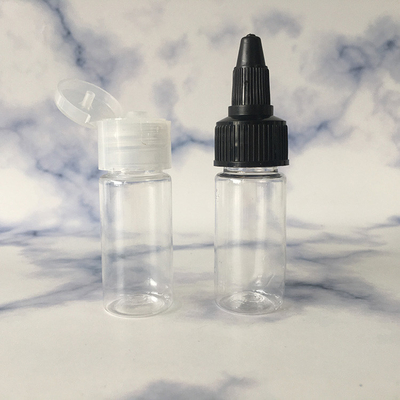Bouteilles PETG transparentes personnalisées pour le cou à vis liquide Finition de différentes capacités