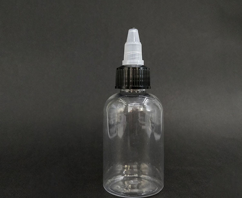 Bouteilles en plastique transparent à vis avec scellement personnalisable pour le stockage des liquides