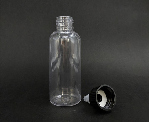 Bouteilles en plastique transparent à vis avec scellement personnalisable pour le stockage des liquides
