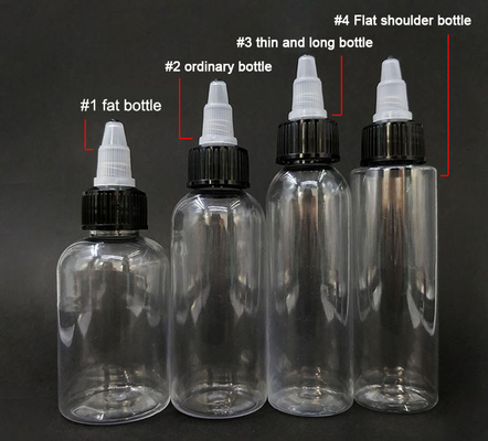 Bouteilles en plastique à vis personnalisées avec des capacités multiples pour le stockage de liquide
