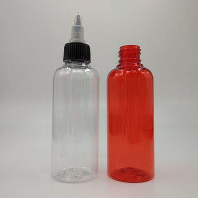 Bouteilles en plastique transparent à vis de 15 ml à 100 ml de capacité pour un joint personnalisé