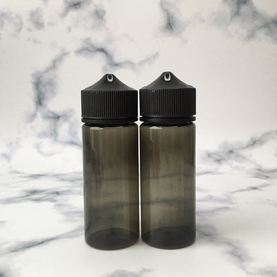 Emballages de liquide transparents ronds E avec différentes capacités et bouchons à vis
