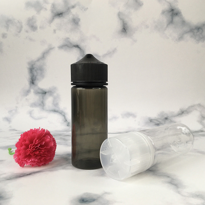 Emballages de liquide transparents ronds E avec différentes capacités et bouchons à vis