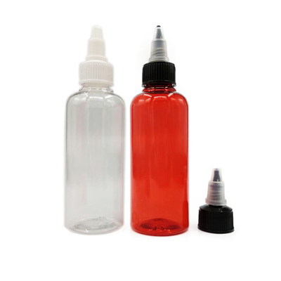 Bouteilles en plastique à vis de couleur personnalisée avec scellés sécurisés pour un stockage durable