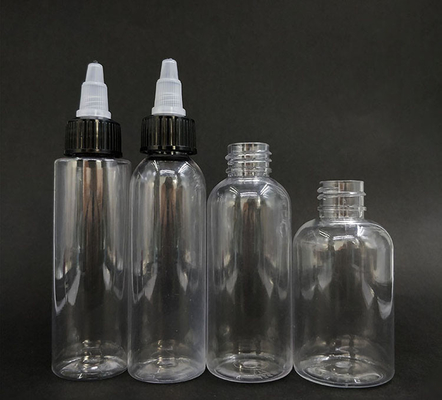 Des jarres en plastique transparent à vis pour faciliter la distribution Dimension de capacité 15 ml - 100 ml