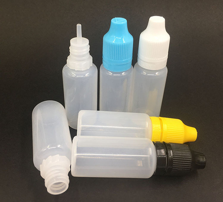 Bouteilles de gouttelettes en verre noir transparentes personnalisables pour liquide avec bouchon à vis