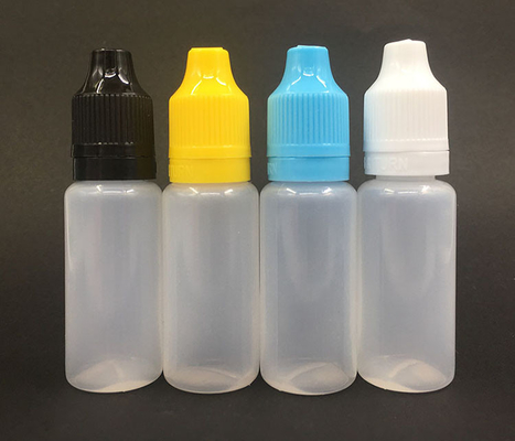Bouteilles de gouttelettes en verre noir transparentes personnalisables pour liquide avec bouchon à vis