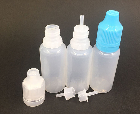 Bouteilles de gouttelettes en verre noir transparentes personnalisables pour liquide avec bouchon à vis