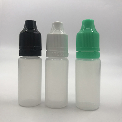 Bouteilles à goutte à goutte transparentes noires personnalisées 10 ml-120 ml Surface lisse pour le stockage de liquide