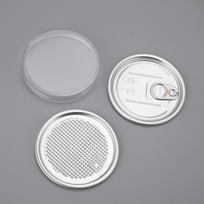 Récipients de pots imprimés sur mesure avec couvercle en aluminium scellé par une feuille sensible à la pression