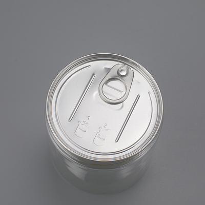 Récipients de pots imprimés sur mesure avec couvercle en aluminium scellé par une feuille sensible à la pression