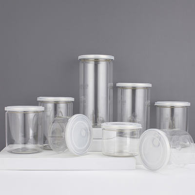 Containers en boîtes en plastique à logo personnalisable avec étanchéité en feuille d'aluminium de différentes capacités