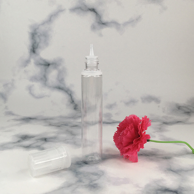 Bouteilles à gouttelette liquide en PET imprimées sur mesure Cap à vis transparent avec différentes capacités