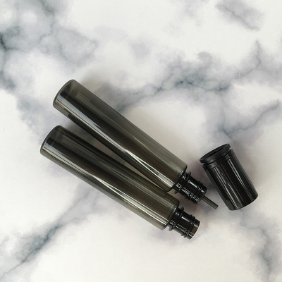 E PET liquide bouteille ronde Cap à vis transparent Impression personnalisable