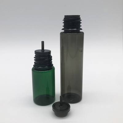 Logo personnalisé Bouteille de liquide transparente ronde E avec col et écran à l' épreuve des enfants