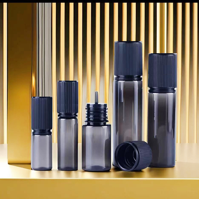 E Bouteille en PET liquide type de cou à l'épreuve des enfants technologie d'impression par écran couleur transparente