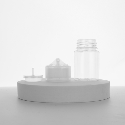 Logo personnalisé Bouteilles rondes de liquide E avec capuchon à vis pour liquide E