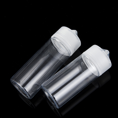 Bouteille de gouttelette liquide couleur personnalisée imprimée sur écran Bouteille de gouttelette PET transparente ronde
