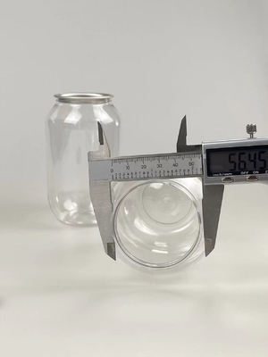 Bouteille cosmétique transparente personnalisée avec une surface lisse et une pression sensible