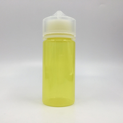 Bouteille transparente ronde E liquide de 100 ml avec bouchon à vis à l' épreuve des enfants