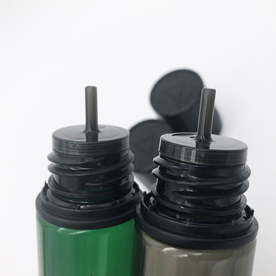 Bouteilles rondes en PET E liquide avec sérigraphie personnalisée de logo - différentes tailles disponibles