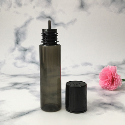 Bouteille de liquide / bouteille à goutte-à-goutte de liquide transparente en PET à vis à capuche personnalisée dans diverses capacités
