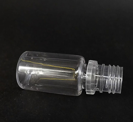 Bouteilles de liquide rondes E à l'épreuve des enfants avec imprimante personnalisée Emballage à capuche transparente à vis de différentes capacités