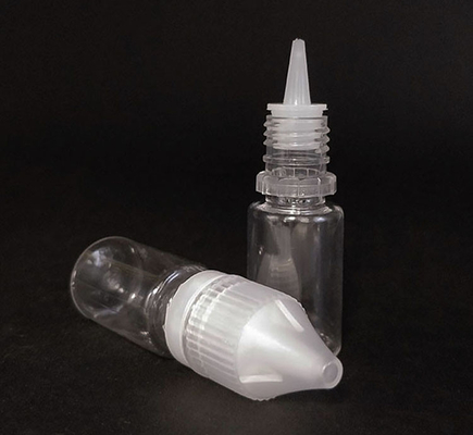 Bouteilles de liquide rondes E à l'épreuve des enfants avec imprimante personnalisée Emballage à capuche transparente à vis de différentes capacités