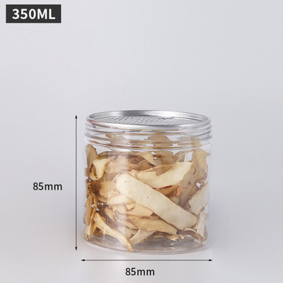 Conteneurs de pots en plastique personnalisables avec une capacité de 2 oz-8 oz Options d'impression et de couvercle transparents / personnalisés
