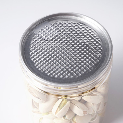 Conteneurs de pots en plastique personnalisables avec une capacité de 2 oz-8 oz Options d'impression et de couvercle transparents / personnalisés