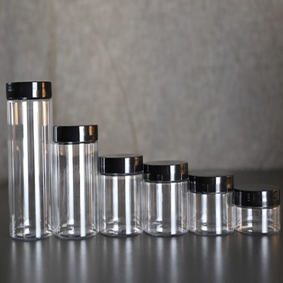Logo personnalisable 8 oz Conteneurs en pot en plastique avec couvercles transparents pour divers besoins de stockage