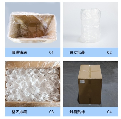 Contenants en pot en plastique personnalisables avec couvercle d'aluminium pour un stockage transparent