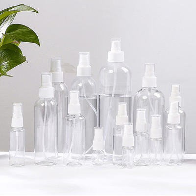 Bouteille de pulvérisation en plastique fin et vide PET 30 ml 50 ml 100 ml 120 ml 150 ml 200 ml 250 ml 500 ml Ambre Blanc Clair Pour les produits cosmétiques