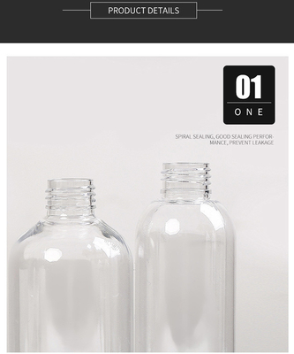 Bouteilles de pulvérisation en plastique PET rondes de différentes tailles pour un usage quotidien