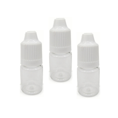 Bouteilles liquides en PET rondes et imprimées sur écran avec logo personnalisé couleur transparente