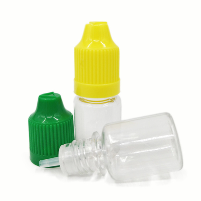 Bouteilles liquides en PET rondes et imprimées sur écran avec logo personnalisé couleur transparente