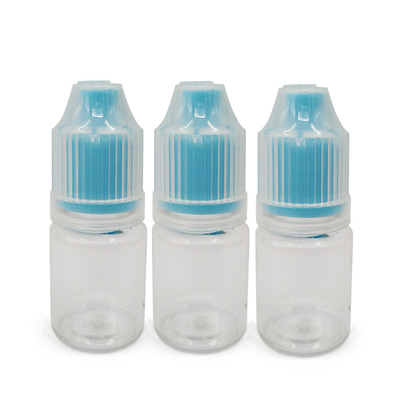 Bouteilles liquides en PET rondes et imprimées sur écran avec logo personnalisé couleur transparente