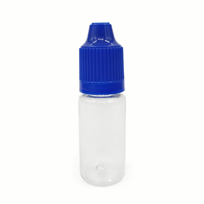 Bouteille liquide transparente de 10 ml 15 ml 30 ml 60 ml 80 ml 100 ml PET E avec impression sur écran de logo personnalisé