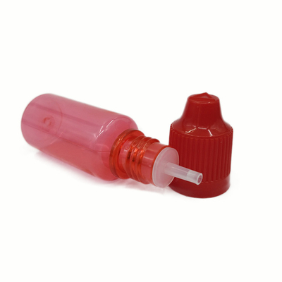 Bouteille liquide transparente de 10 ml 15 ml 30 ml 60 ml 80 ml 100 ml PET E avec impression sur écran de logo personnalisé