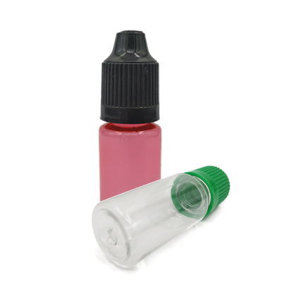 Bouteille liquide transparente de 10 ml 15 ml 30 ml 60 ml 80 ml 100 ml PET E avec impression sur écran de logo personnalisé