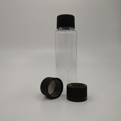 Bouteilles en plastique à vis liquide avec personnalisation du panneau d'étiquette