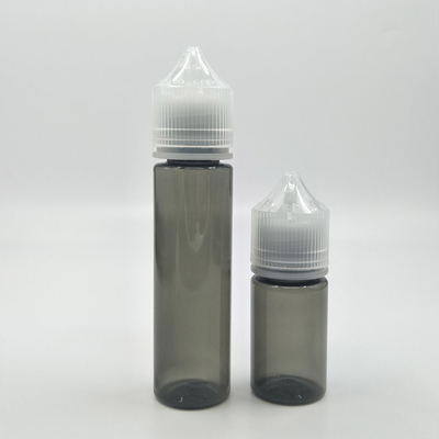 Bouteille de liquide PET E à l' épreuve des enfants personnalisée avec forme ronde transparente
