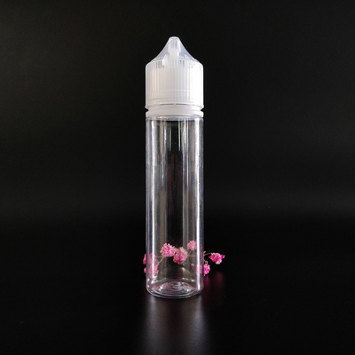 Bouteille de liquide PET E à l' épreuve des enfants personnalisée avec forme ronde transparente