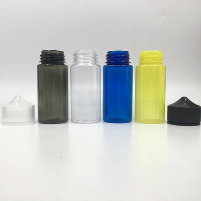 Bouteilles liquides en PET transparentes personnalisables, étanches aux enfants, avec capuchon à vis