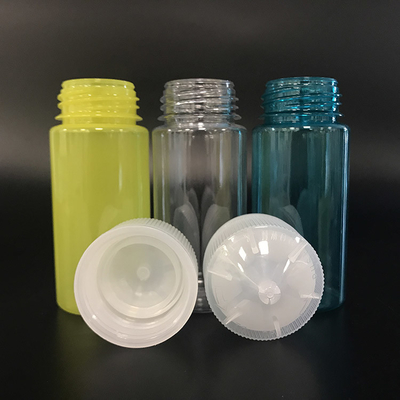 Bouteilles liquides en PET transparentes personnalisables, étanches aux enfants, avec capuchon à vis