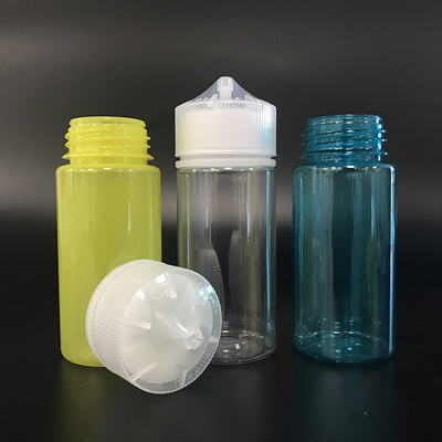 Bouteilles liquides en PET transparentes personnalisables, étanches aux enfants, avec capuchon à vis