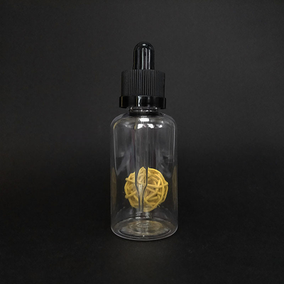 Bouteilles gouttelettes en verre lisse pour liquide - Cap de gouttelette de différentes tailles 10ml-120ml