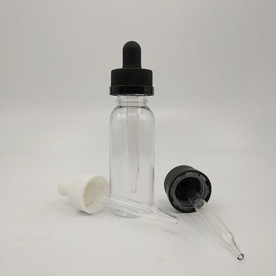 5000pcs Bouteilles de gouttelette en verre noir transparent pour le liquide Logo personnalisé Tailles différentes